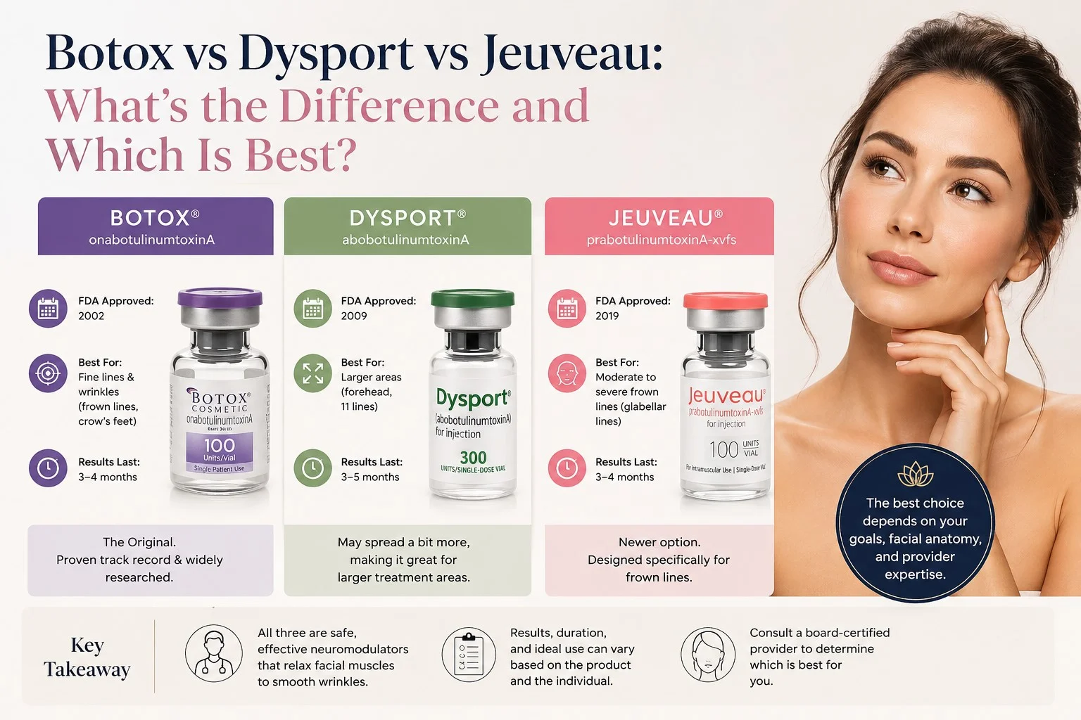 Botox vs Dysport vs Jeuveau